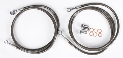 STREAMLINE 2-LINE FRONT BRAKE LINE KIT 2 (SMOKE) PART# BAN-2F-2SMOKE NEW