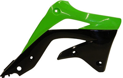 ACERBIS RADIATOR SHROUDS (GREEN/BLACK) PART# 2250431089 NEW