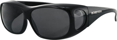 BOBSTER CONDOR 2 LARGE OTG SUNGLASSES GLOSS BLACK W/SMOKE LENS PART# ECDL002