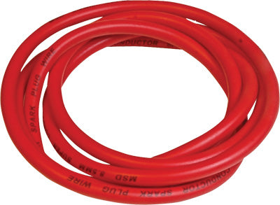 MSD 8.5MM SUPER CONDUCTOR SPARK PLUG WIRE - 6 (RED) PART# 34039 NEW