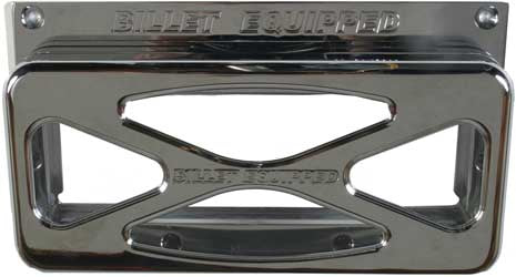 BILLET EQUIP. STEREO COVER CHROME RHINO PART# 95-YRSDC-CH NEW