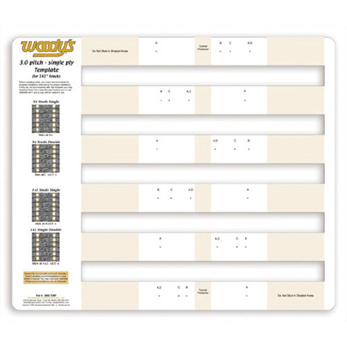 WOODYS 300S-TEMP TEMPLATE 3.0 PITCH TRACK