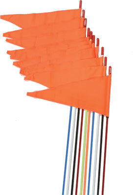 FIRESTIK SAFETY FLAGS SPRING MOUNT YELLOW 7' 10/PK PART# SR7-PS-NY