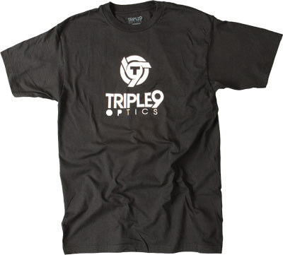 TRIPLE 9 LOGO TEE BLACK SMALL PART# 37-2720S