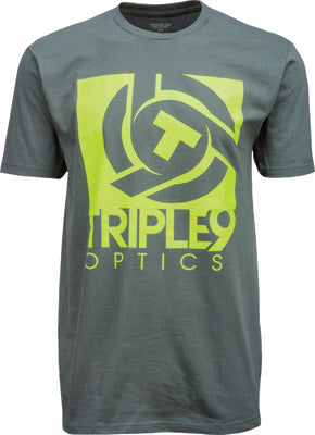 TRIPLE 9 LOGO TEE CHARCOAL 2X-LARGE PART# 37-27562X