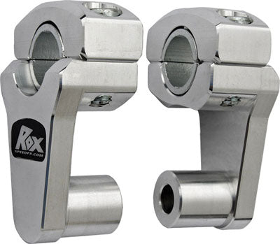 ROX ELITE SERIES PIVOT HANDLEBAR RISER 2 (SILVER) PART# 1R-P2SE NEW