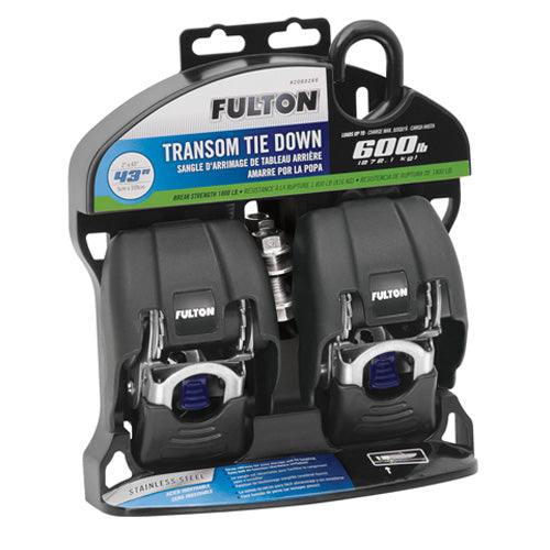 CEQUENT RETRACTABLE TIE DOWN - (TRANSOM) 2" X 43" STAINLESS STEEL (2-P 2060266