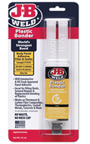 JB WELD PLASTIC BONDER SYRINGE - 25ML 50133