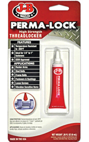 JB WELD J-B PERMA LOCK 6ML RED 27106-8