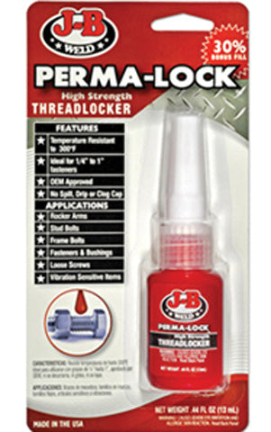 JB WELD J-B PERMA LOCK 13ML RED 27113-6