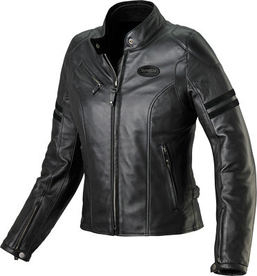 SPIDI ACE LADIES LEATHER JACKET BLACK E46/44 PART# P128-026-46