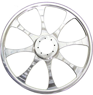 TKI 8-SPOKE BILLET WHEEL NATURAL 8"" PART# TKI-088