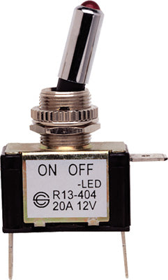 BUSS TOGGLE SWITCH 20 AMP W/RED LEDON-OFF PART# BP/STT NEW