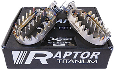 RAPTOR Titanium Foot Pegs PART NUMBER RX003