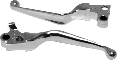 EMGO 1986-1999 Harley-Davidson FXSTC Softail Custom WIDE BLADE LEVER SET CHROME