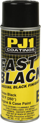 PJ1 500 DEG. FAST BLACK ENGINE & C ASE PAINT GLOSS 11OZ 16-ENG