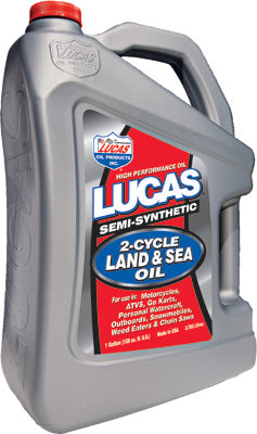 LUCAS LUCAS SEMI-SYNTHETIC 2-CYCLE LAND/SE A OIL GAL PART# 10557 PART NUMBER 105