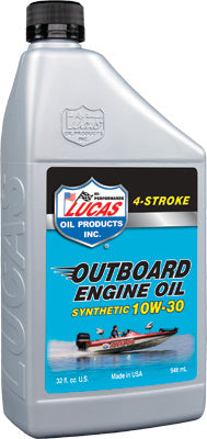 LUCAS OUTBOARD ENGINE OIL SYNTHETIC 10W-30 1QT PART# 10661