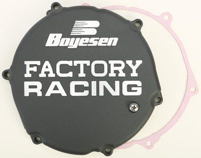 BOYESEN 1993-2002 KAWASAKI KX250 FACTORY RACING CLUTCH COVER (BLACK) CC-12B
