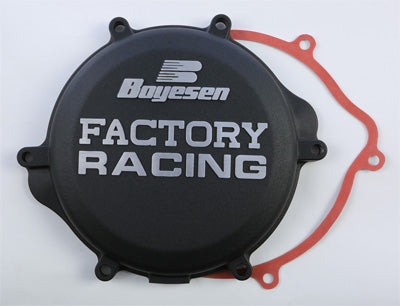 BOYESEN 1998-2007 SUZUKI RM125 FACTORY RACING CLUTCH COVER (BLACK) CC-21AB
