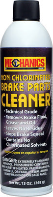MECHANICS NON CHLORINATED BRAKE PARTS CLEANER 14 OZ PART# 50283MB