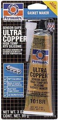 PERMATEX ULTRA COPPER SILICONE GASKET S EALANT 3OZ PART# 81878