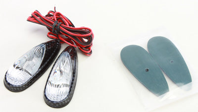 EMGO LED LIGHT- CRBN/AMB FLUSH CLR LENS- 64MMX24MM 61-97003