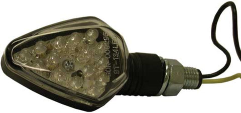 DMP BLUNT ARROW 8 LED MARKER LIGHTS CARBON W/CLEAR LENS PART# 900-0043 NEW