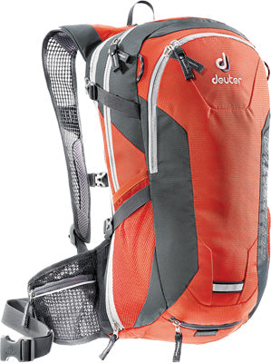 DEUTER COMPACT AIR EXP 10 BACKPACK PAPAYA/GRANITE 17 X10 X7.1 PART# 32182 94030