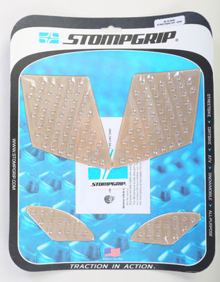 STOMP 2000-2015 SUZUKI DR-Z400S STREET ACTION PAD KIT (CLEAR) 55-10-0090