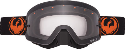 DRAGON NFX GOGGLE ORANGE W/CLEAR LENS PART# 722-1938