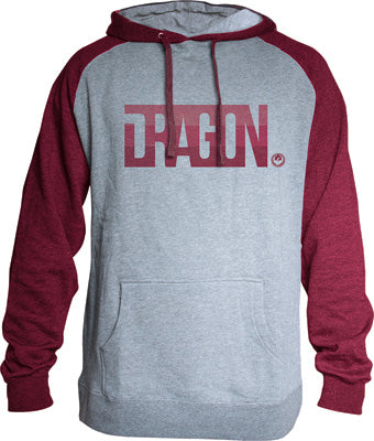 DRAGON FIRM HOODIE BURGUNDY HEATHER LARGE PART# 723-3153-06L