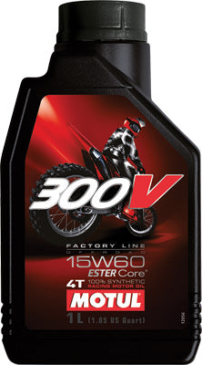 MOTUL 300V OFFROAD 4T COMPETITION SY NTHETIC OIL 15W-60 LITER PART# 102710 / 104