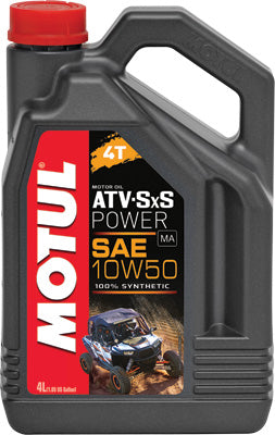 Motul ATV-SXS POWER 4T 100% SYNT 10W50 1L # 105900 NEW