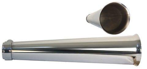 EMGO EMGO EXHAUST MEGAPHONE CHROME 80-84016