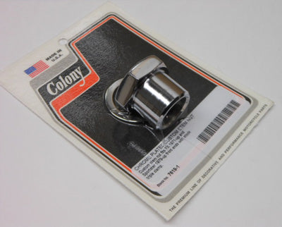 COLONY MACHINE CHROME STEM NUT FX '71-UP 79-U P XL STOCK TREES 7619-1