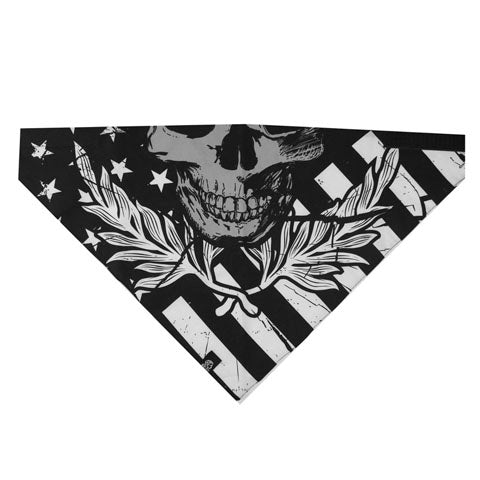 BALBOA 3-IN-1 BANDANNA COTTON REFLECTIVE SKULL FLAG BV016R