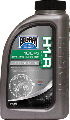 BEL-RAY H1-R 100% SYNTHETIC ESTER 2T E NGINE OIL 379ML PART# 99280-B355W