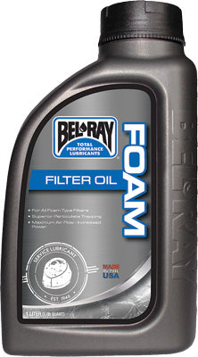 BEL-RAY FOAM FILTER OIL LITER PART# 99190-B1LW