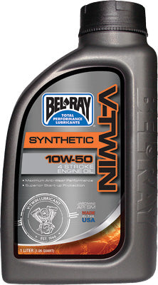 BEL-RAY V-TWIN SYNTHETIC ENGINE OIL 10W-50 1L PART# 96915-BT1