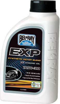 BEL-RAY EXP SYNTHETIC ESTER BLEND 4T ENGINE OIL 10W-30 1L PART# 99110-B1LW