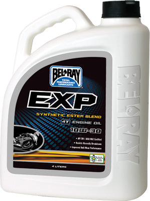 BEL-RAY EXP SYNTHETIC ESTER BLEND 4T ENGINE OIL 10W-30 4L PART# 99110-B4LW
