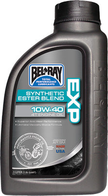 BEL-RAY EXP SYNTHETIC ESTER BLEND 4T E NGINE OIL 10W-40 LITER PART# 99120-B1LW