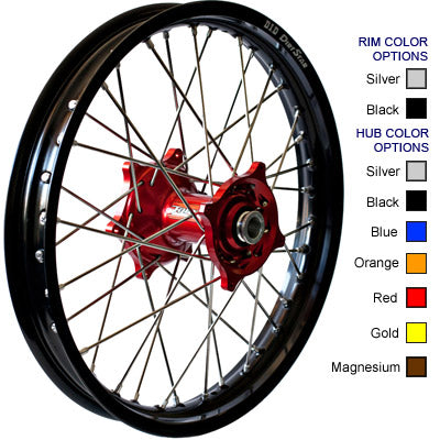 TALON WHEEL 1.60X21 ORG HUB SIL RIM PART# 56-4131OS NEW