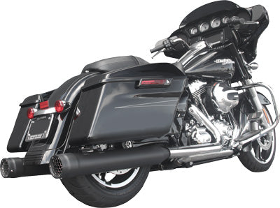 FIREBRAND 2009-2015 Harley-Davidson FLHX Street Glide GRAN PRIX SLIP-ONS BLACK 1