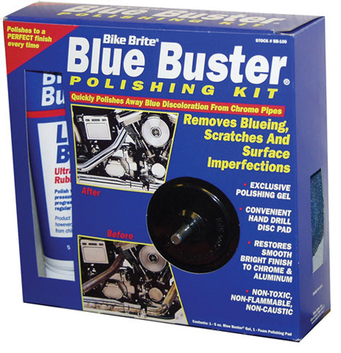 BIKE BRITE BB-100 BLUE BUSTER POLISHING KIT 8 OZ