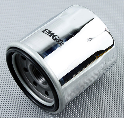 EMGO 1988-2007 Honda VT600C Shadow VLX OIL FILTER CHROME MICROGLASS 10-82222