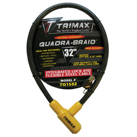 TRIMAX TQ1532 INTEGRATED CABLE LOCK 32" X 15MM