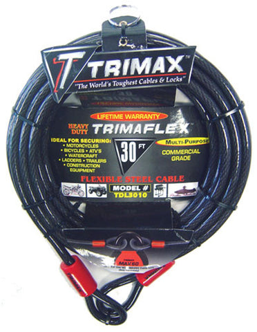 TRIMAX DUAL LOOPED CABLE 30' X 10MM TDL3010