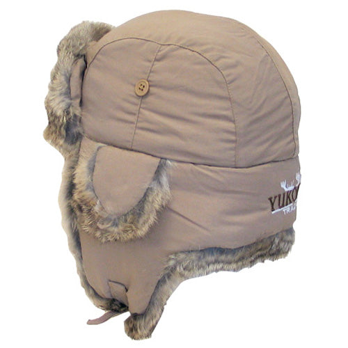 YUKON HG632 TASLAN ALASKAN HAT TAN WITH BROWN FUR LARGE